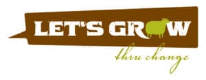 Let's Grow thru change logo