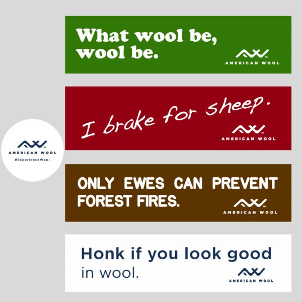 Image of Wool Bumper Stickers shop item