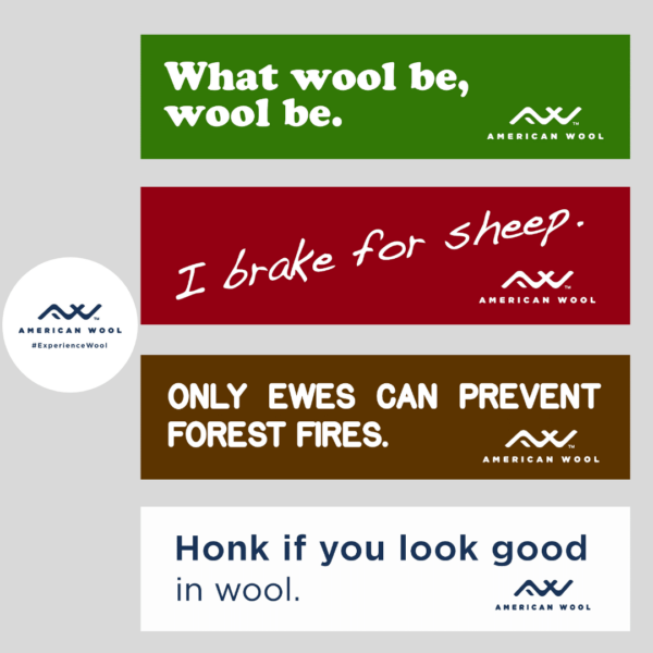 Image of Wool Bumper Stickers shop item