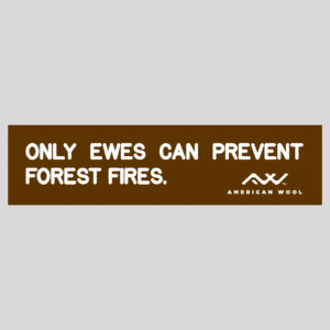 Image of Only Ewes Can Prevent Forest Fires bumper sticker