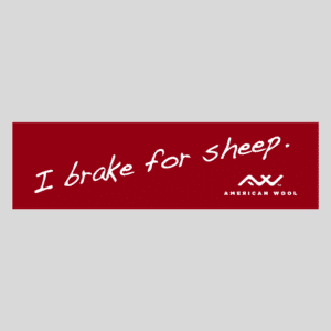 Image of I Brake for Sheep bumper sticker