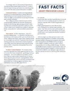 Predator Losses Factsheet