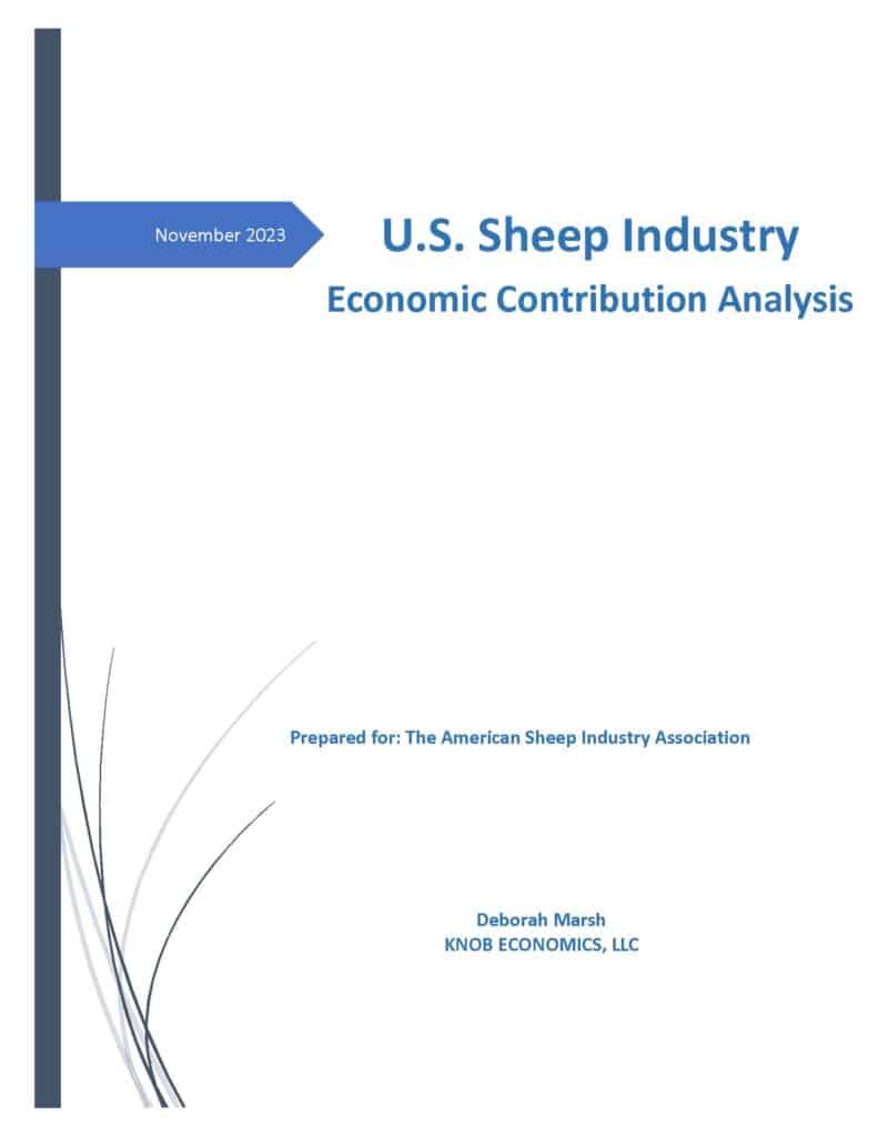 U.S. Sheep Industry Contribution Analysis
