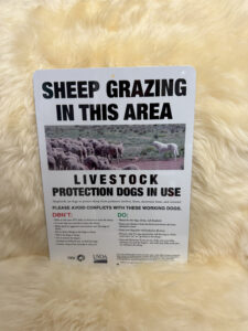 Livestock Protection Dog Sign Image